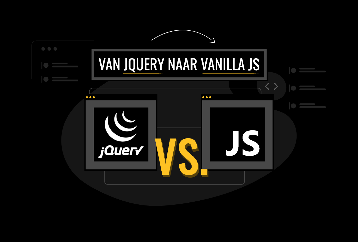 Van jQuery naar Vanilla JS Eenvoud