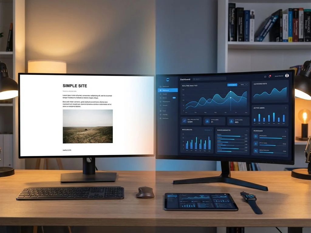 A website tells, a web application works