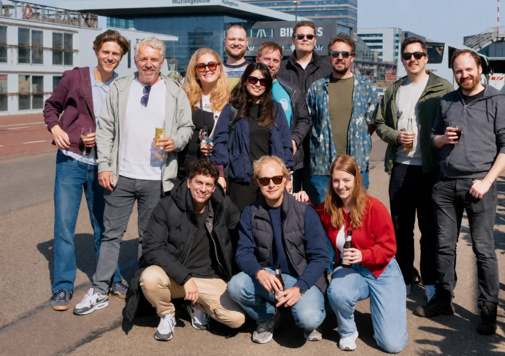 Het team van Eenvoud bij het Muziekgebouw aan 't IJ in Amsterdam