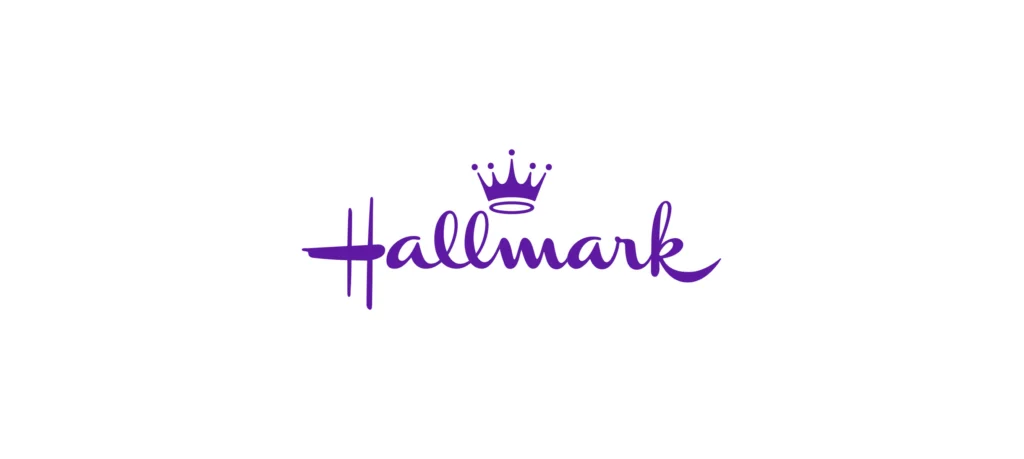 Logo van Hallmark in paars